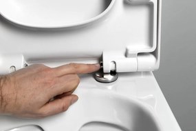 Bruckner Bruckner, BEHRENS RIMLESS WC kombi misa s nádržkou, spodný/zadný odpad, biela, 301.125.4