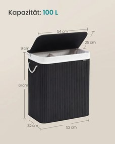 Kôš na bielizeň bambusový LCB64Y