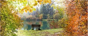 Obraz rybníka (120x50 cm)