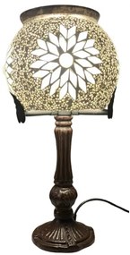 Marocká lampa  mozaika BLACK & WHITE Branches - burner 37*15