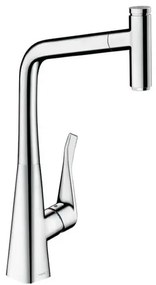Hansgrohe Metris drezová batéria s vyťahovacou sprškou chróm 73 803 000
