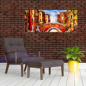 Obraz - Olejomaľba mesta III. (120x50 cm)