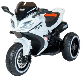 Baby Mix Detská elektrická motorka Rare, biela