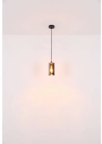 Globo 21002H - Luster na lanku OLLY 1xE27/25W/230V pr. 11 cm čierna