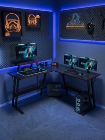 Herný stôl BG02 čierny 130 cm