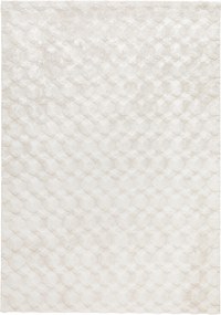 XXXLutz KOBEREC S VYSOKÝM VLASOM, 80/150 cm, biela Novel - Koberce - 003077004054