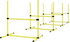 PawHut Agility Set pre psov – 4-dielna agility súprava pre tréning psov s 4 nastaviteľnými prekážkami a taškou na prenášanie | Aosom