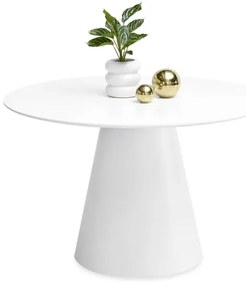 Okrúhly jedálenský stôl EDMONTON biely 120 cm