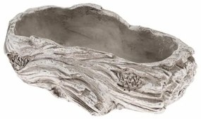 Betónový kvetináč Kmeň, 20 x 6 x 10,5 cm