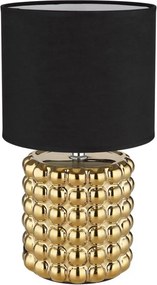 Globo 21626 - Stolná lampa VALENTINO 1xE14/40W/230V čierna/zlatá