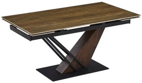 Stôl SANNY 180–240 cm tamvý dub/čierny