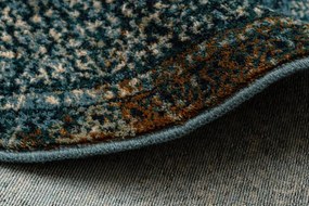 Koberec OMEGA MAMLUK tmavomodrý / hnedý kruh