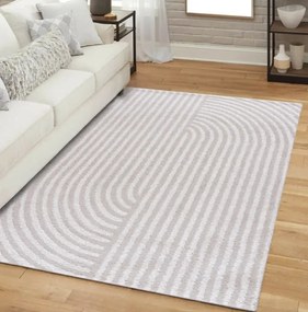Dizajnový koberec v krémovej farbe Athos Šírka: 80 cm | Dĺžka: 150 cm