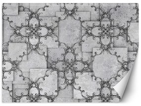 Gario Fototapeta Orientálny vzor na sivom pozadí Materiál: Vliesová, Rozmery: 200 x 140 cm