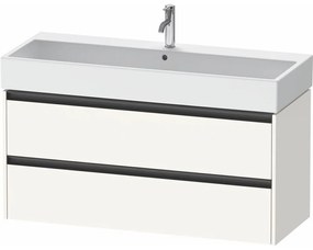 DURAVIT Ketho 2 závesná skrinka pod umývadlo, 2 zásuvky, 1184 x 460 x 549 mm, biela super matná, K25279084840000