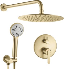 Rea Ontario, podomietková sprchová súprava s I-Box montážnym systémom, zlatá matná, REA-P5502
