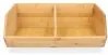 Bambusový organizér, úložný box 2-komorový, dvojitý, DOUBLE CAJA, 34x31x13