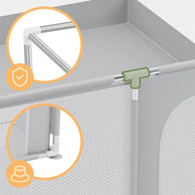 Detská ohrádka Cozy 28 sivá