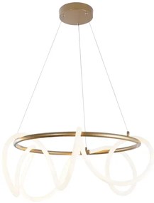 Dizajnový LED luster Balbo zlatá