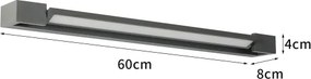 Brilagi - LED vonkajšie nástenné svietidlo AQUA LINE LED/18W/230V 60 cm IP44 antracit CRI 90