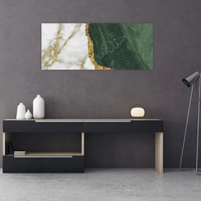 Obraz - Zelený mramor N⁰3 (120x50 cm)