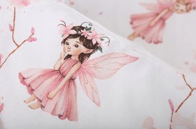 Detské bavlnené obliečky do postieľky 120x90 cm BABYMAM PREMIUM - Lesné víly