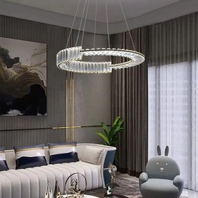 Toolight Toolight, LED krištáľové osvetlenie 60cm, APP1528-CP60, zlatá, OSW-06400