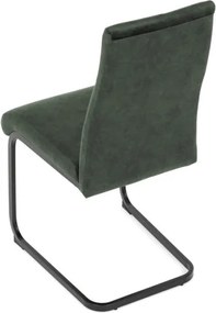 Jedálenská stolička zamatová, zelená DCL-D1275 GRN4