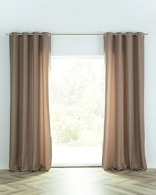 Záves BASIC s kolieskami 140x280 cm cappuccino 1 ks.