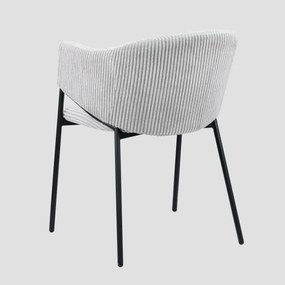 Jedálenská stolička PRAZER sivá 737954