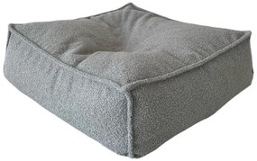 Štvorcový sedací vak Boucle, sivý