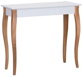 Biely odkladací stolík Ragaba Console, dĺžka 85 cm