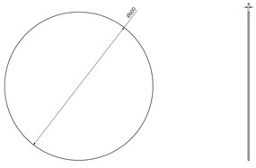 Aqualine Zrkadlo okrúhle ø 60cm, bez úchytu 22444