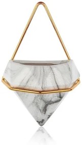 SADA 2x Nástenný kvetináč SEMELA 23x20 cm zlatá