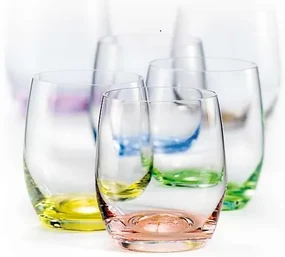 Crystalex Farebné poháre Club Rainbow 300 ml, 6 ks