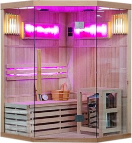 BPS-koupelny Fínska sauna Relax HYD-3939 120x120, 1-2 osoby
