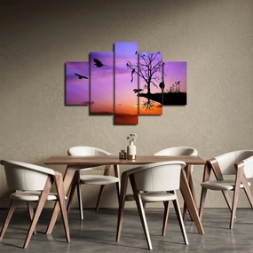 Obraz - Siluety zvierat (150x105 cm)