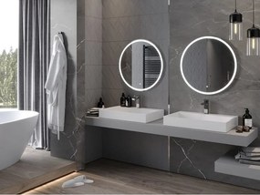 Mexen Gobi podsvietené kúpeľňové zrkadlo, okrúhle 70 cm, LED 6000K, proti zahmlievaniu - 9801-070-070-611-00