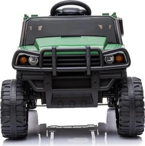 LEAN CARS Batériové autíčko BDM0926 LED MP3 diaľkové zelené