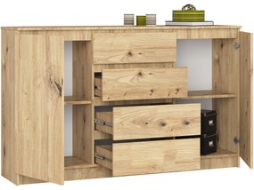 Komoda Koa (dub artisan). Akcia -11%. Vlastná spoľahlivá doprava až k Vám domov. 1128693