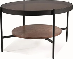 Konferenčný stolík Prima B 74 cm orech/čierny