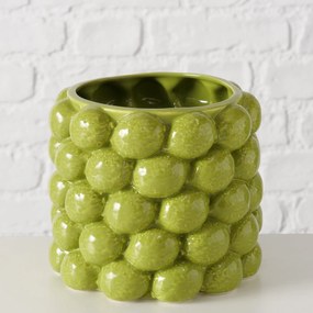 KERAMICKÝ KVETINÁČ LIME 14X16 CM ZELENÁ