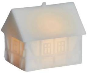 Biela svetelná dekorácia na baterky Copenhagen Half-Timbered House – Sirius