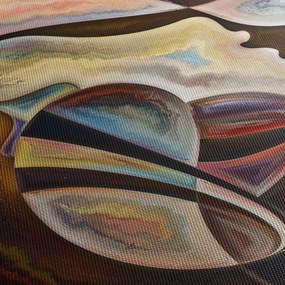 Obraz - Abstrakcia hláv (120x50 cm)