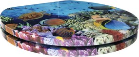 Aqualine Funny, WC sedátko s motivom oceán, modrá, HY-S369