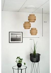 Brilagi - Luster na lanku SPACE YUTE 3xE27/15W/230V béžová/biela