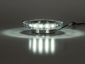 BERGE Podhľadové bodové svietidlo BRG71024 nevýklopné - GU10 - okrúhle + svietiaca LED pásik 3W studená biela