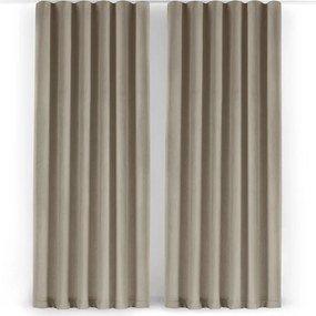 Béžový zamatový dimout záves 200x250 cm Velto – Filumi