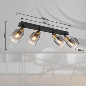 Globo 54310-4 - Bodové svietidlo HOLLSY 4xE14/25W/230V