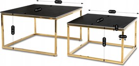 PROXIMA.store - Set konferenčných stolíkov TENOR FARBA: biela